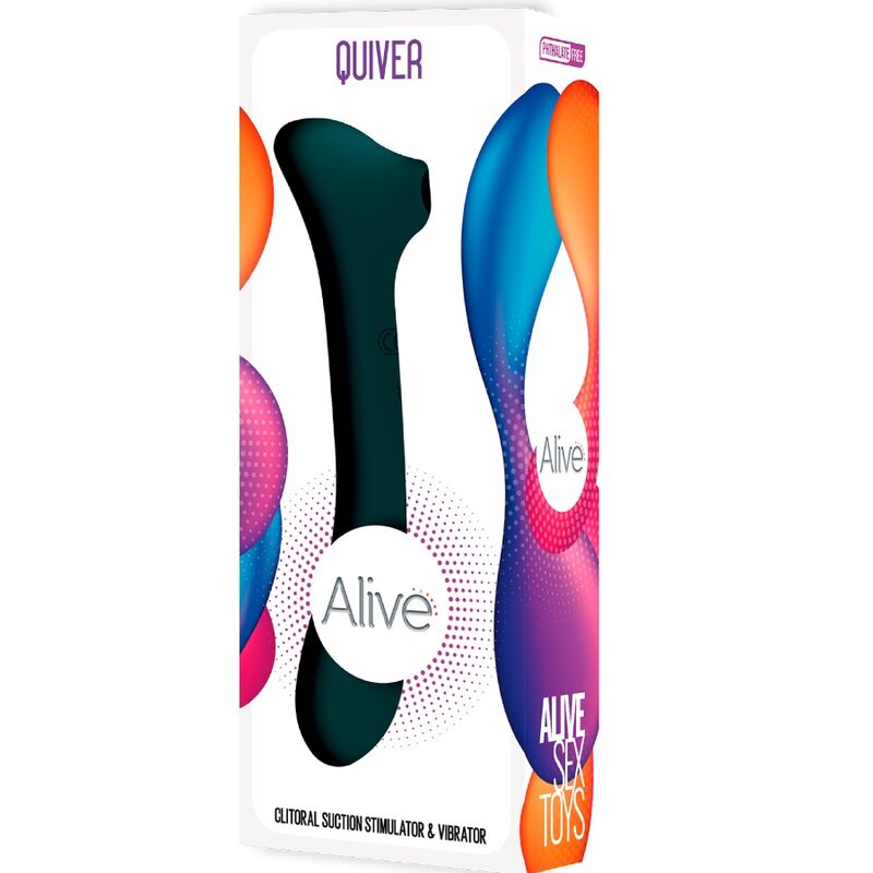 ALIVE - QUIVER vibromassuer & succion du clitoris vert