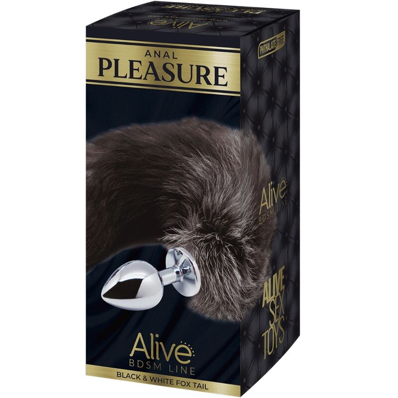 ALIVE - ANAL PLEASURE plug anal en métal avec queue de renard taille L