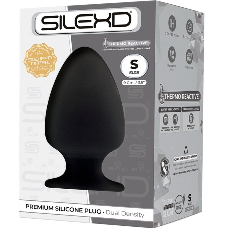 SILEXD - plug anal modèle 1 premium SILEXPAN silicone premium thermoreactif taille S