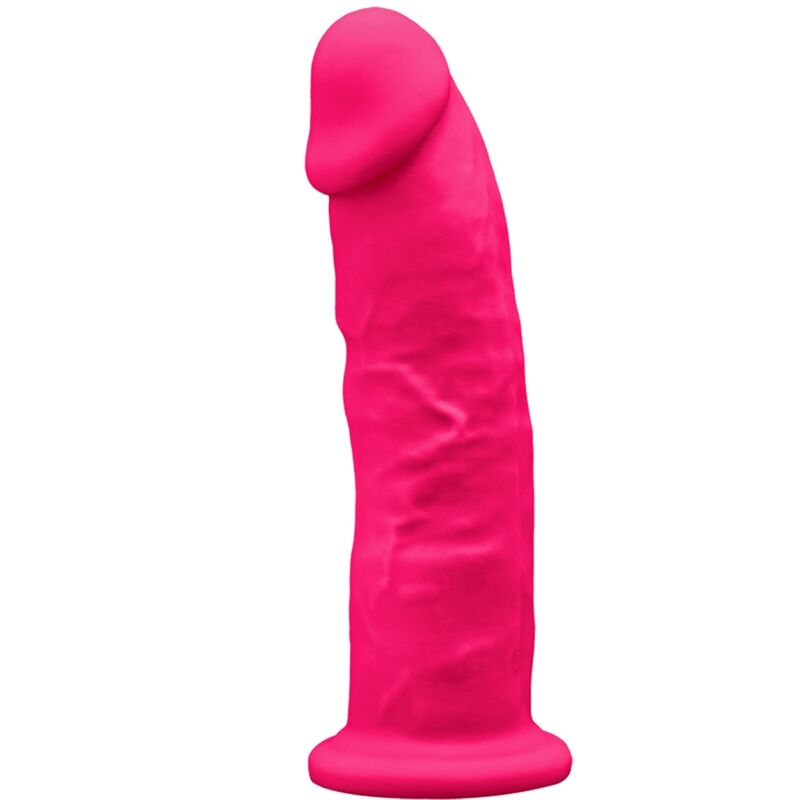 SILEXD - modèle 2 pénis réaliste premium SILEXPAN silicone fuchsia 19 cm