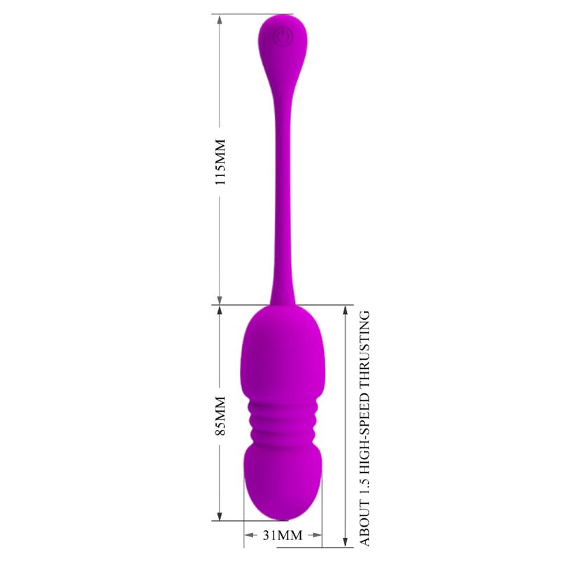 PRETTY LOVE - oeuf vibrant rechargeable CALLIE violet