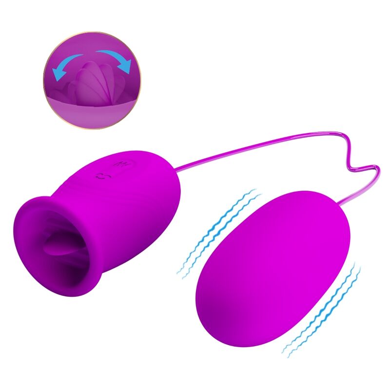 PRETTY LOVE – œuf vibrant rechargeable DAISY violet