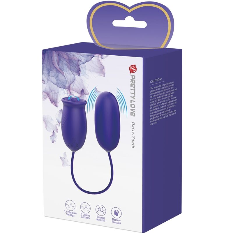 PRETTY LOVE - vibromasseur rechargeable DAISY YOUTH violet