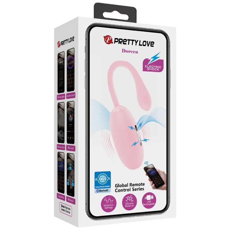 PRETTY LOVE - oeuf vibrant rechargeable rose DOREEN