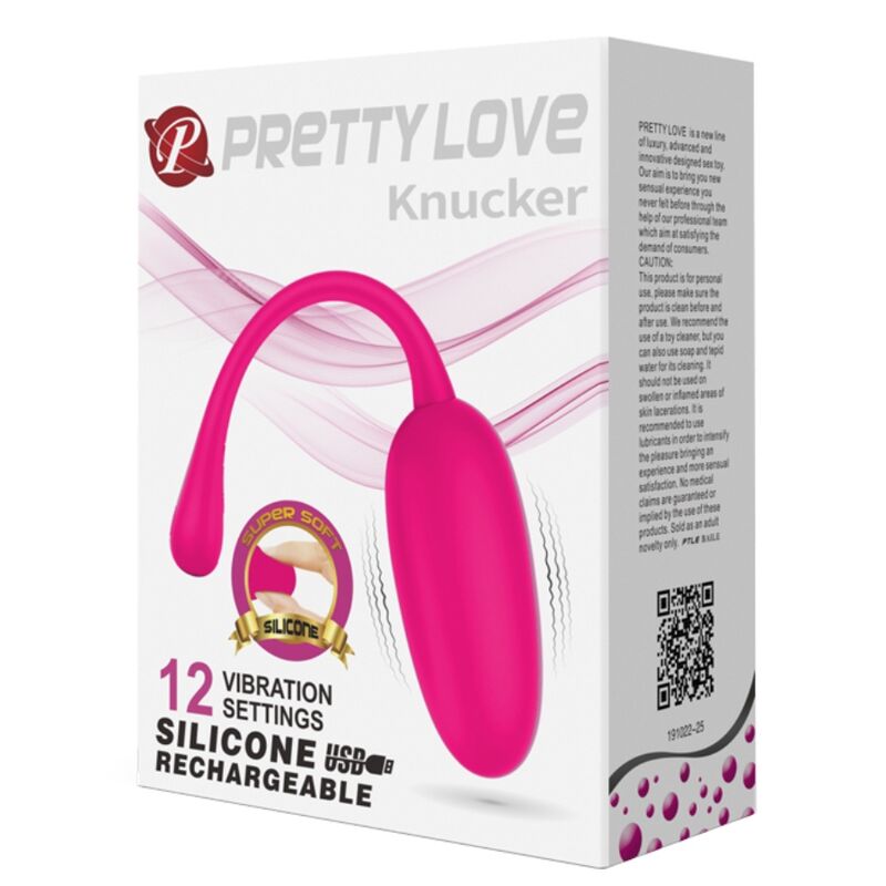 PRETTY LOVE - oeuf vibrant rechargeable KNUCKER rose