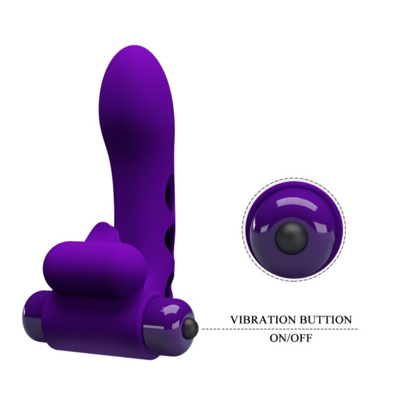 PRETTY LOVE - capuchon de doigt vibromasseur ORLANDO violet