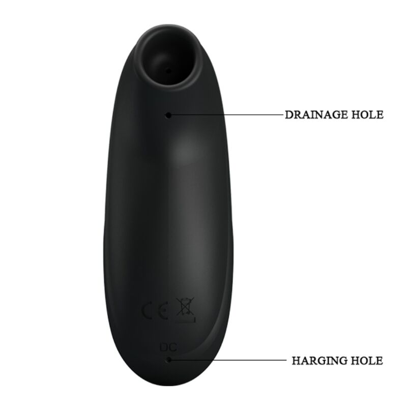 PRETTY LOVE - vibromasseur par succion de luxe rechargeable noir