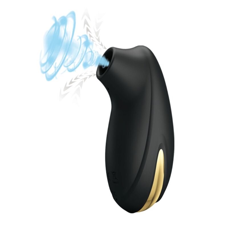 PRETTY LOVE - vibromasseur par succion de luxe rechargeable noir