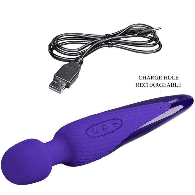 PRETTY LOVE - ANTONY YOUTH vibromasseur de type WAND violet avec effet chaleur