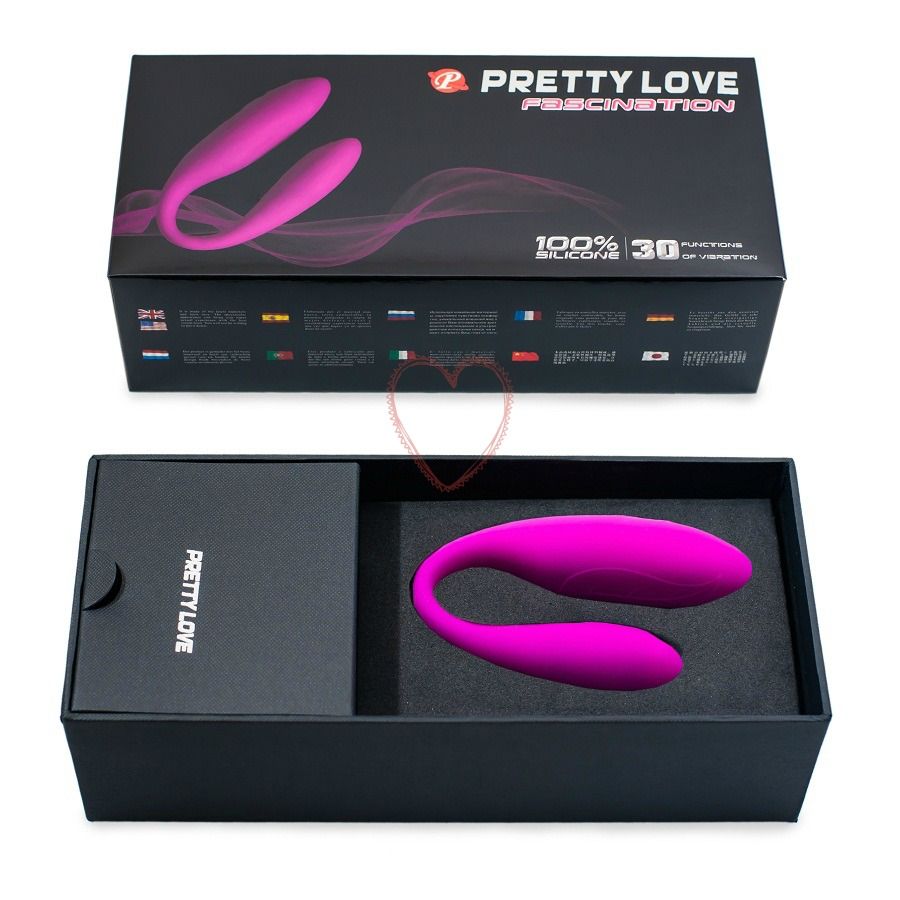 PRETTY LOVE – FASCINATION vibromasseur U clitoris&vagin, seul ou en couple