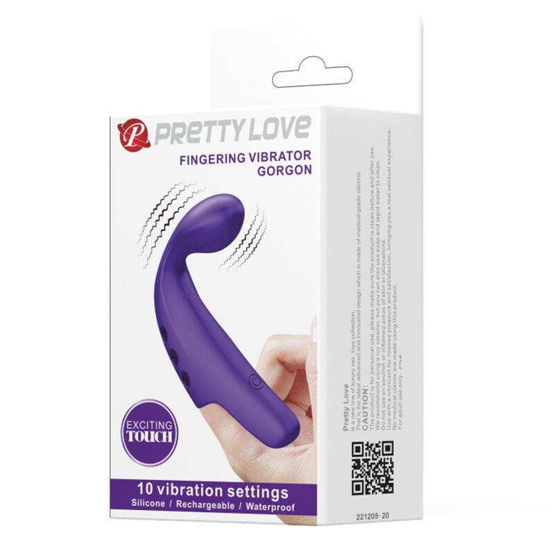 PRETTY LOVE – vibromasseur doigt rechargeable GORGON violet