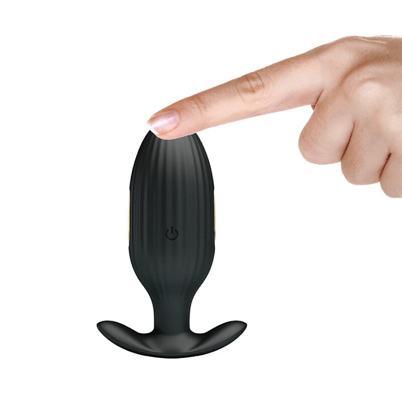 PRETTY LOVE - vibromasseur anal rechargeable KELLY plug noir