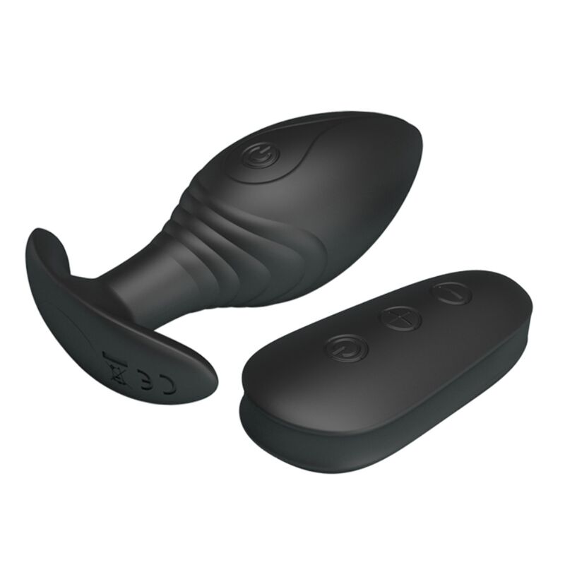 PRETTY LOVE - vibromasseur rechargeable REGINA plug anal noir