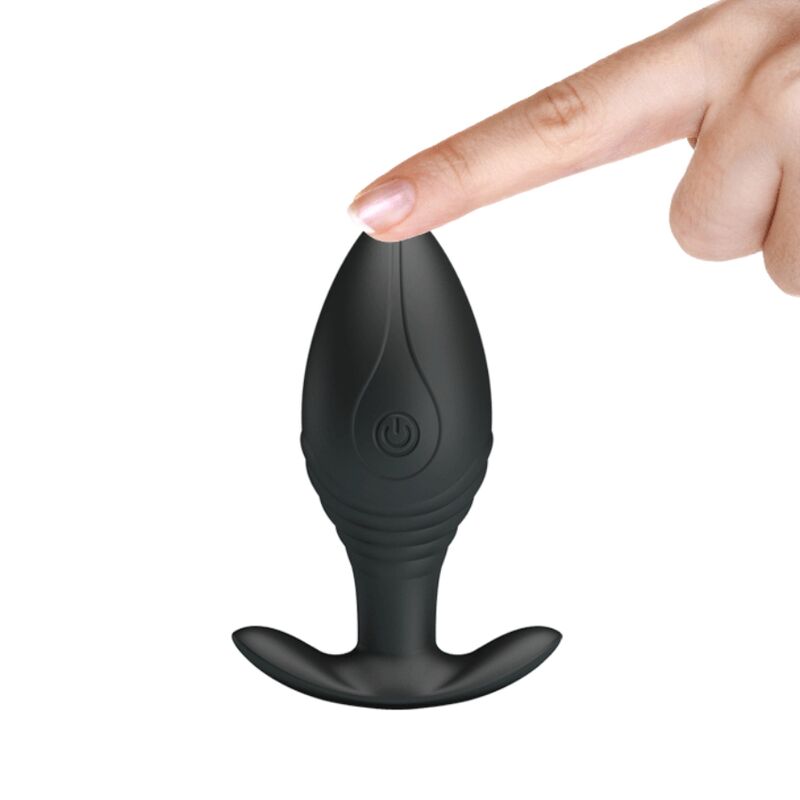 PRETTY LOVE - vibromasseur rechargeable REGINA plug anal noir