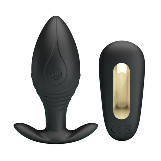 PRETTY LOVE - vibromasseur rechargeable REGINA plug anal noir