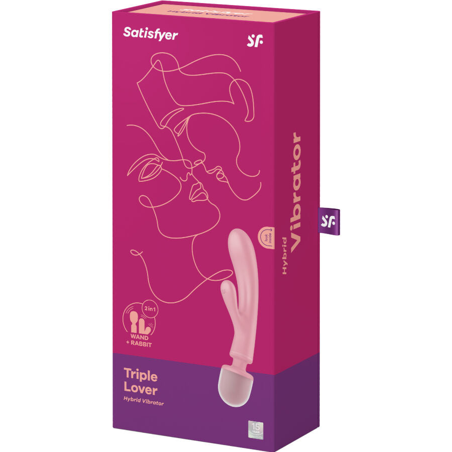 SATISFYER – TRIPLE LOVER vibromasseur lapin