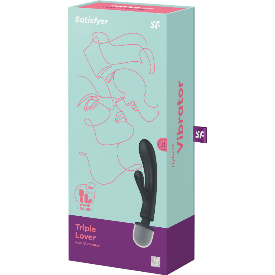 SATISFYER – TRIPLE LOVER vibromasseur lapin