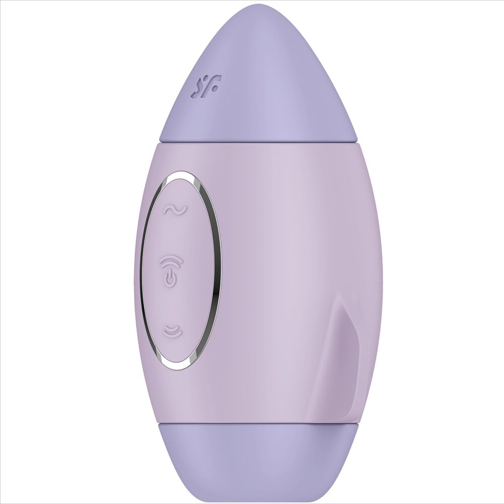 SATISFYER - MISSION CONTROL mini vibromasseur avec air pulsé