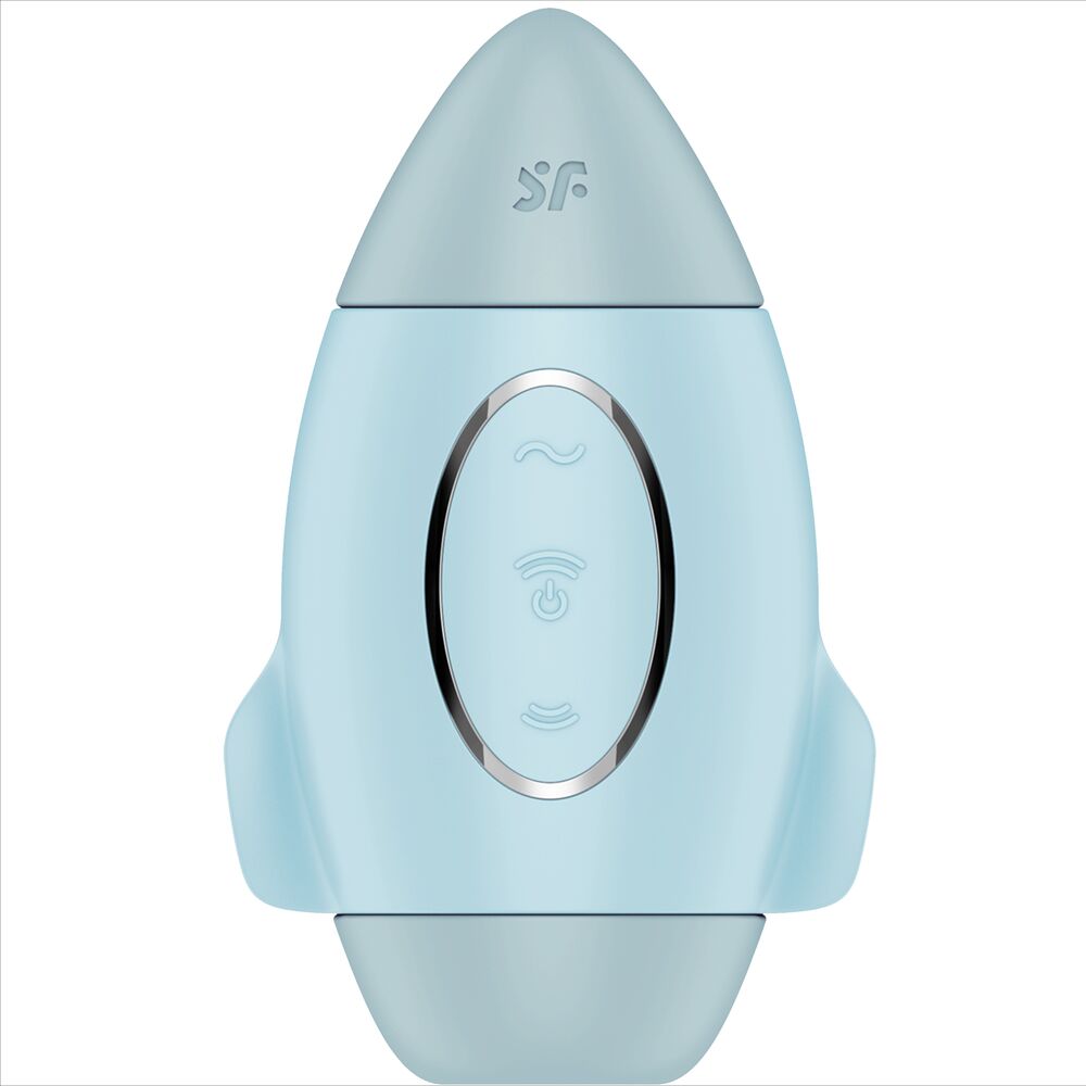 SATISFYER - MISSION CONTROL mini vibromasseur avec air pulsé