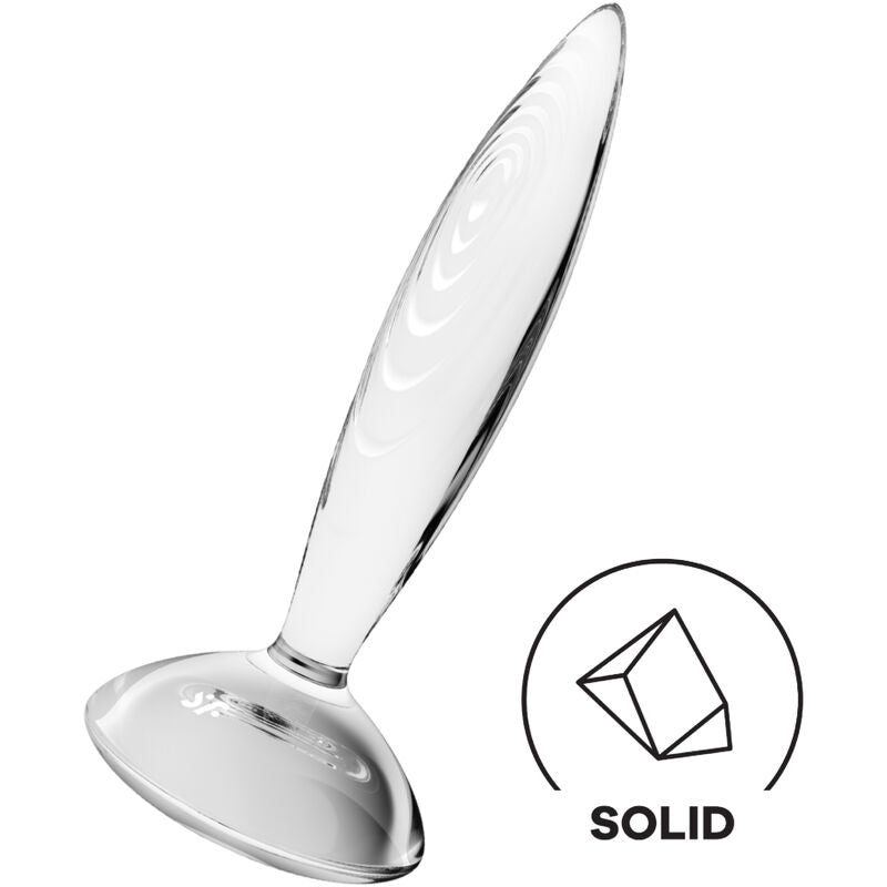 SATISFYER - SPARKLING CRYSTAL plug anal en verre