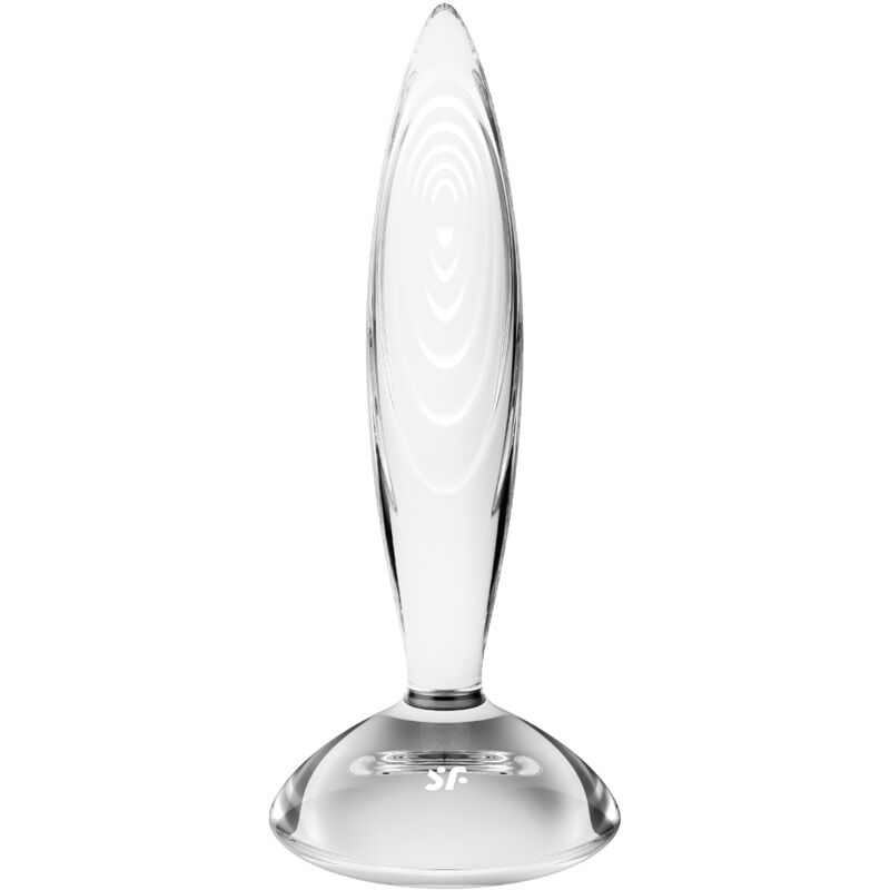 SATISFYER - SPARKLING CRYSTAL plug anal en verre