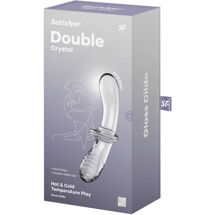 SATISFYER - DOUBLE CRYSTAL gode double