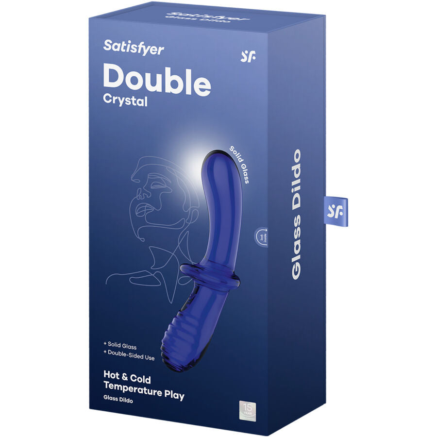 SATISFYER - DOUBLE CRYSTAL gode double