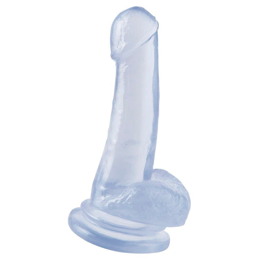 BASIX – gode en gélatine transparent avec ventouse 18 cm