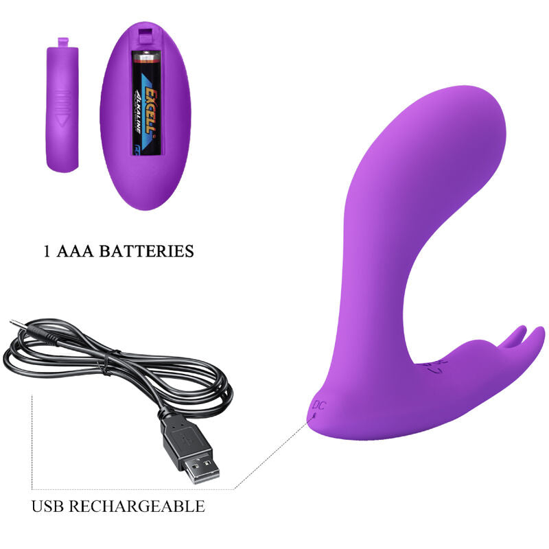 PRETTY LOVE – vibromasseur portatif télécommandé IDABELLE violet