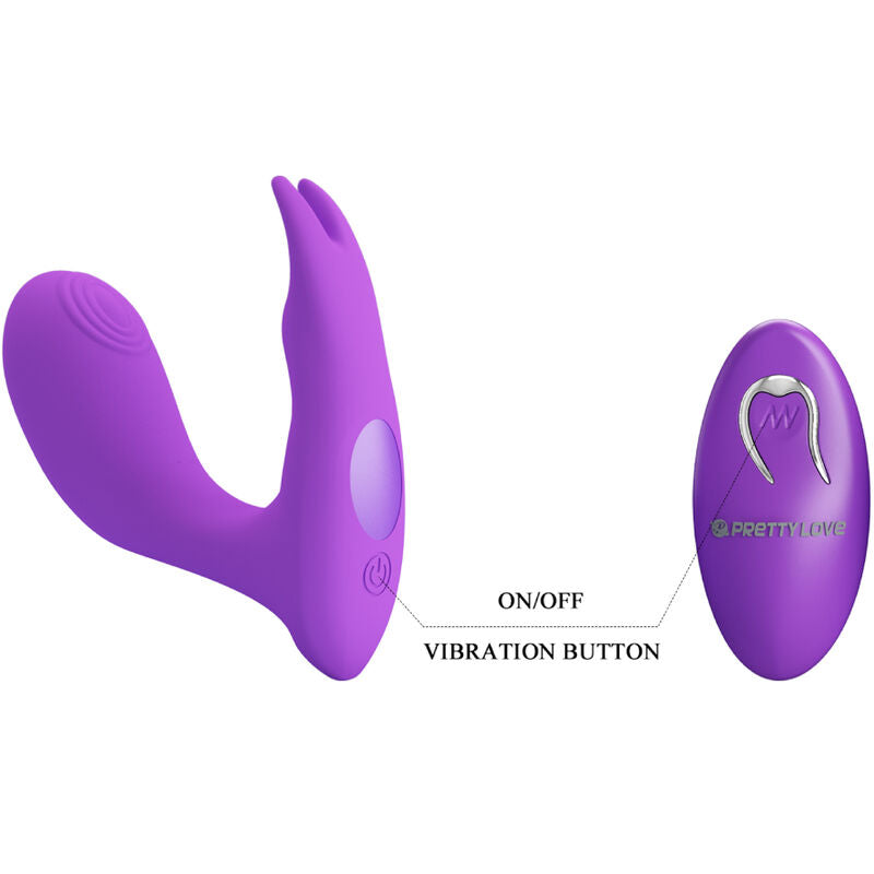 PRETTY LOVE – vibromasseur portatif télécommandé IDABELLE violet