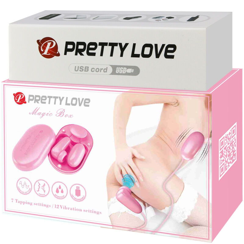 PRETTY LOVE – MAGIC BOX oeuf vibrant & vibromasseur rose