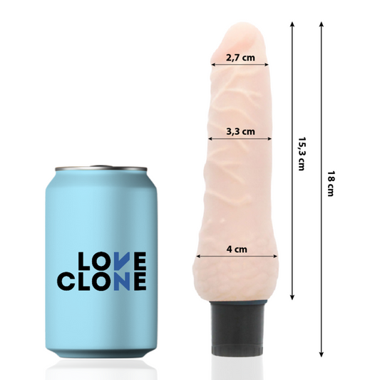 LOVECLONE - vibromasseur autolubrifiant SVEN 18.5 cm -o- 3.3 cm