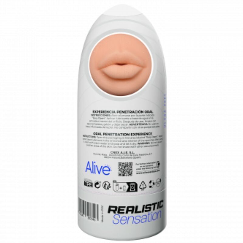 ALIVE – MAXI FLEX ORAL masturbateur pour homme taille M