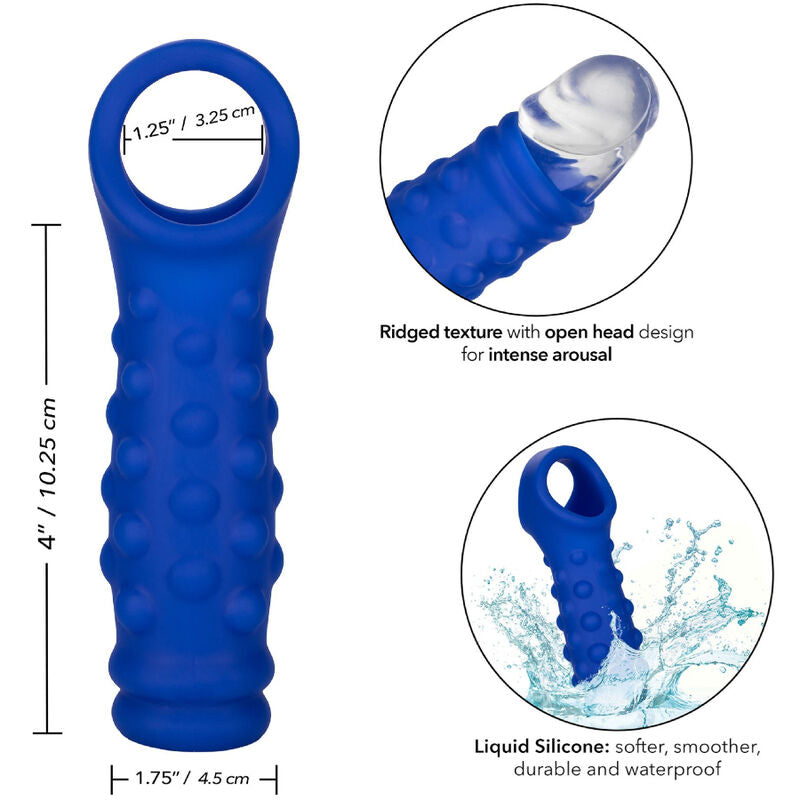 CALEXOTICS - ADMIRAL extension de pénis en silicone perlé bleu