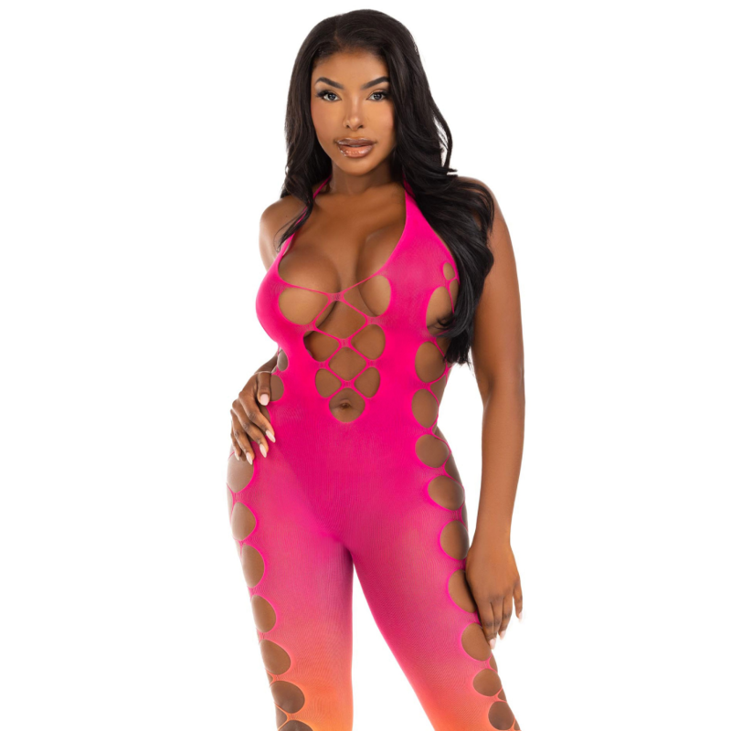 LEGAVENUE - bodystocking (collant de corps) rose jusqu'aux chevilles