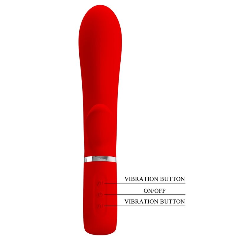 PRETTY LOVE - vibromasseur du point G multifonction THOMAS rouge