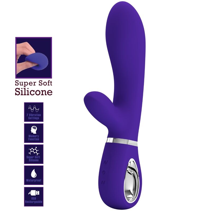 PRETTY LOVE - vibromasseur du point G multifonction THOMAS violet