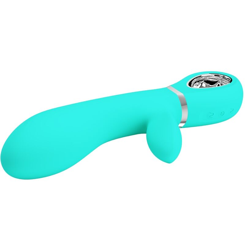 PRETTY LOVE - vibromasseur du point G multifonction THOMAS bleu turquoise