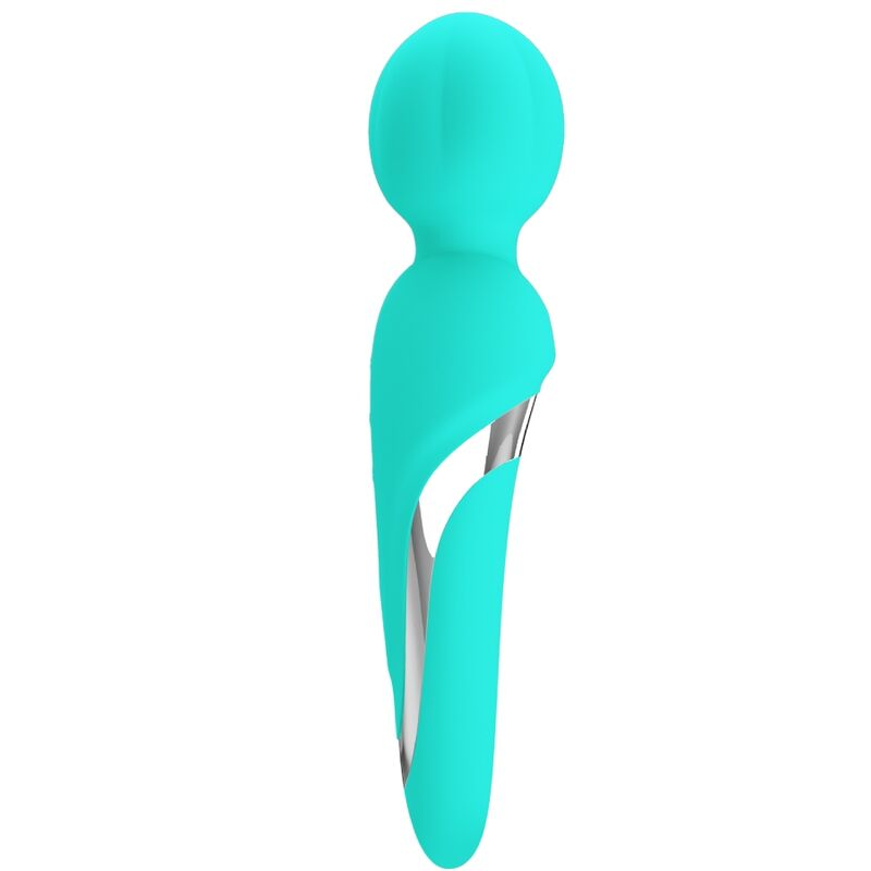 PRETTY LOVE – vibromasseur WALTER de type WAND bleu turquoise