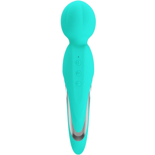 PRETTY LOVE – vibromasseur WALTER de type WAND bleu turquoise