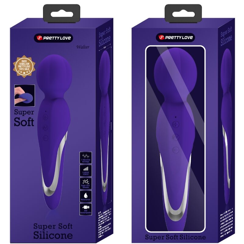 PRETTY LOVE -  vibromasseur WALTER de type WAND violet