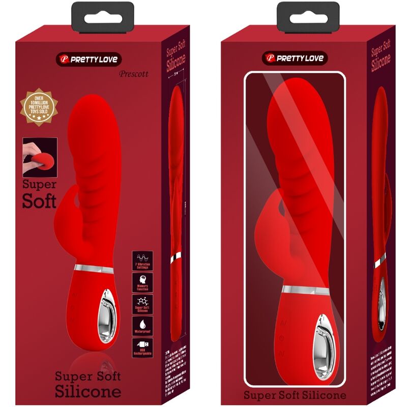 PRETTY LOVE – vibromasseur du point multifonction PRESCOTT rouge