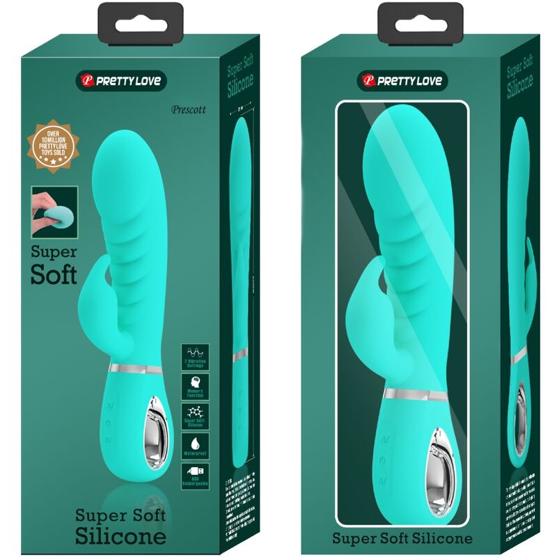 PRETTY LOVE – vibromasseur du point multifonction PRESCOTT bleu turquoise