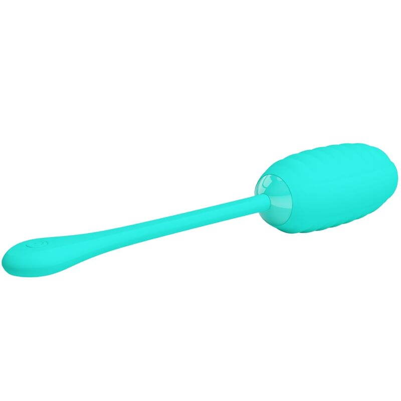 PRETTY LOVE - oeuf vibrant rechargeable KIRK bleu turquoise