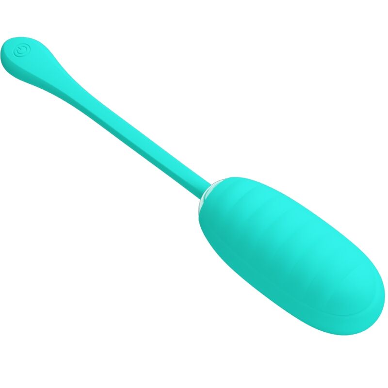 PRETTY LOVE - oeuf vibrant rechargeable KIRK bleu turquoise