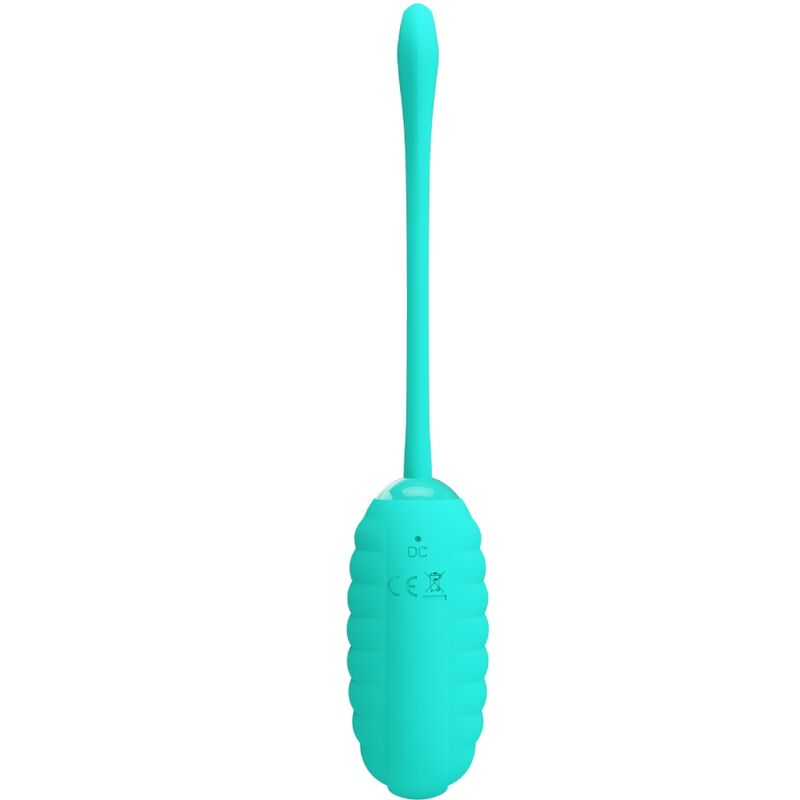 PRETTY LOVE - oeuf vibrant rechargeable KIRK bleu turquoise