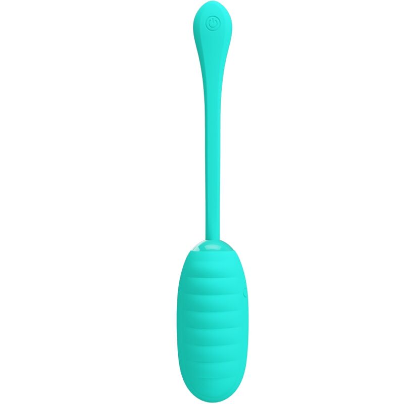 PRETTY LOVE - oeuf vibrant rechargeable KIRK bleu turquoise