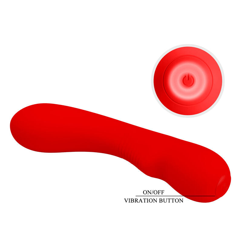 PRETTY LOVE - vibromasseur rechargeable PRESCOTT rouge