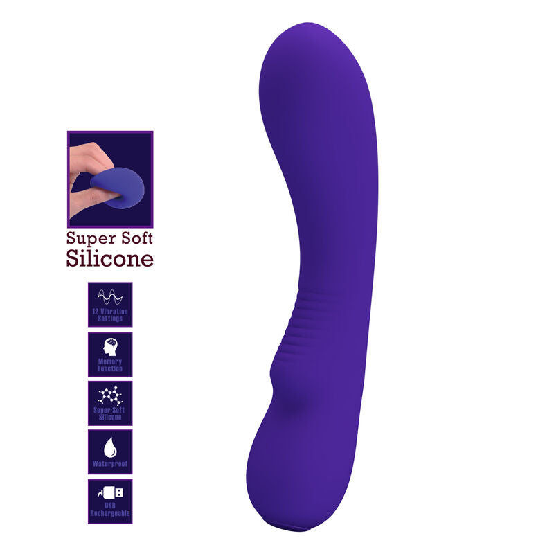 PRETTY LOVE - vibromasseur rechargeable PRESCOTT violet