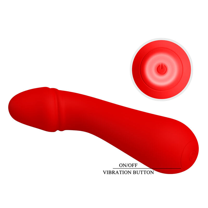 PRETTY LOVE - vibromasseur rechargeable CETUS rouge